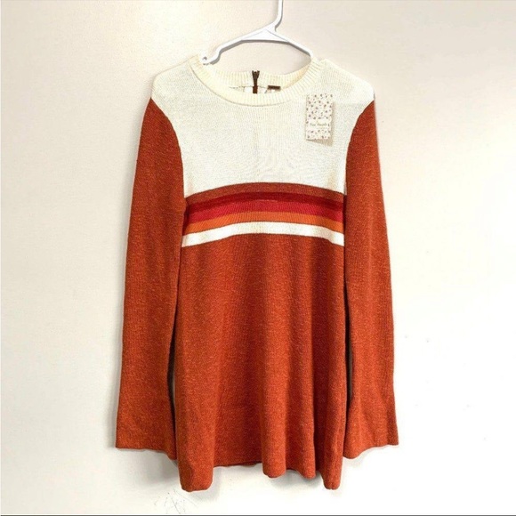 Free People Color-block Sweater Dress - Picture 4 of 6